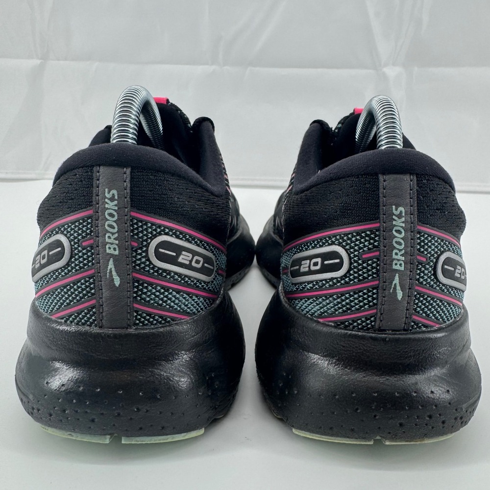 Brooks Glycerin 20 Running Shoes Womens Size 9 Black Pink Teal Athletic Sneaker - Picture 9 of 16